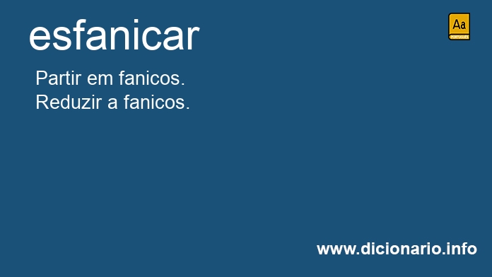 Significado de esfanicares