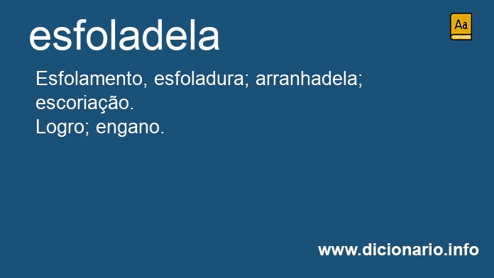 Significado de esfoladela