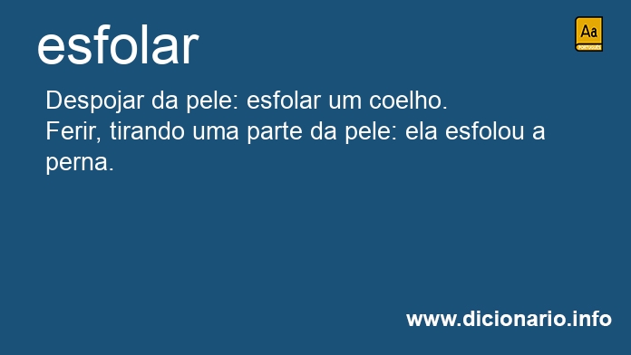 Significado de esfolasse