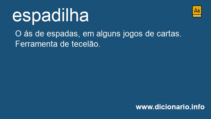 Significado de espadilha