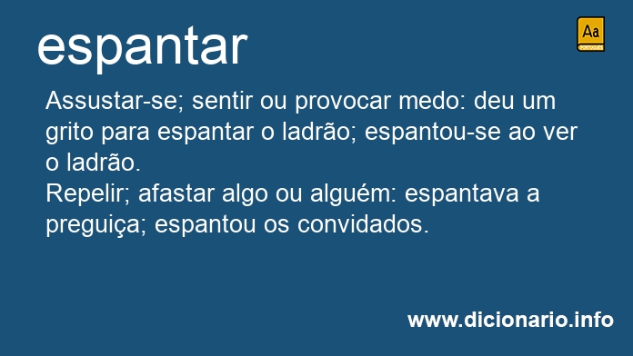 Significado de espantou