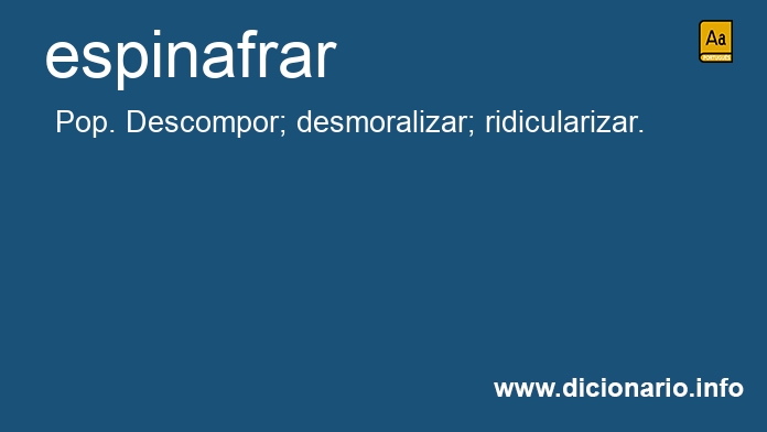 Significado de espinafrareis