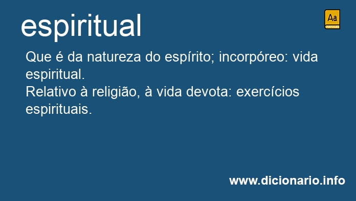 Significado de espirituais