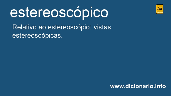 Significado de estereoscpica