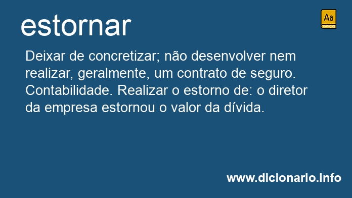 Significado de estornaram