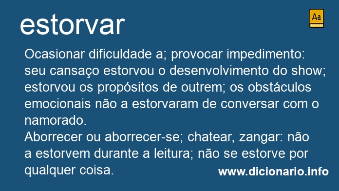 Significado de estorvveis