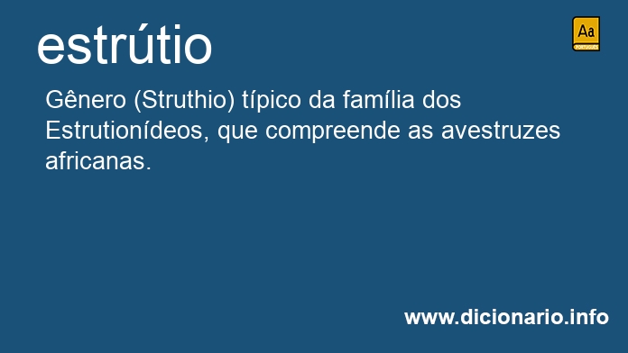 Significado de estrtio