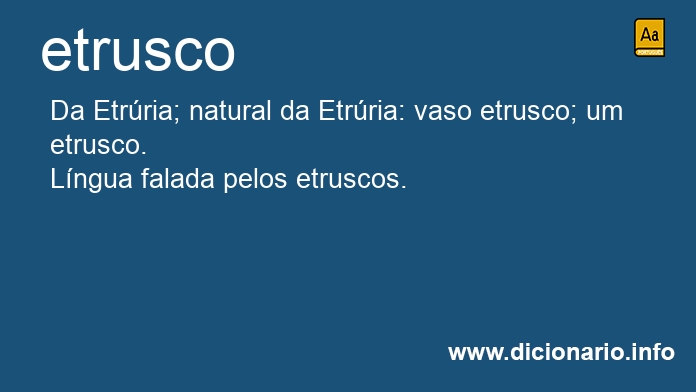 Significado de etrusca