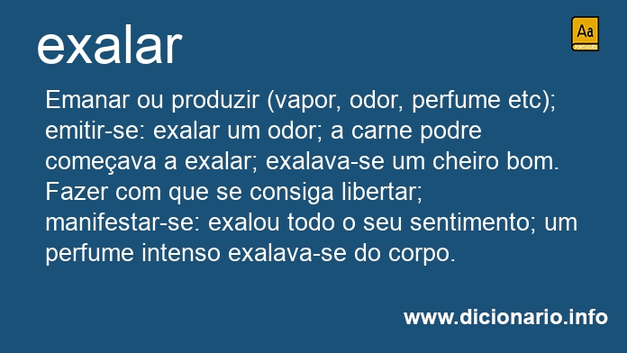 Significado de exalarei