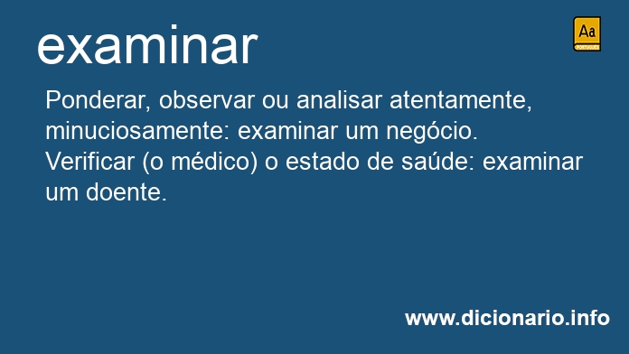 Significado de examinreis