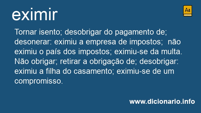 Significado de eximam