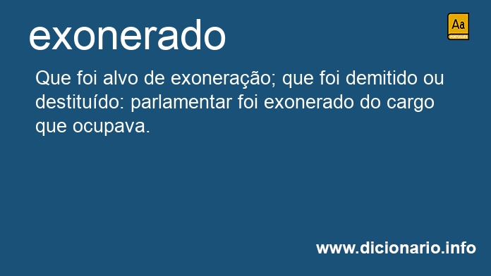 Significado de exonerado