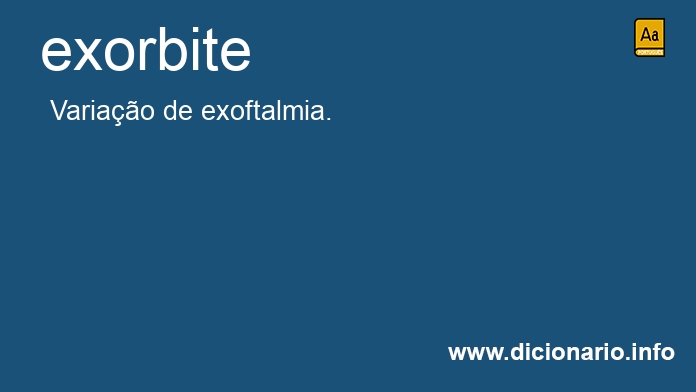 Significado de exorbite