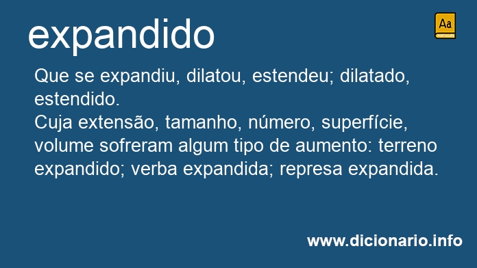 Significado de expandida