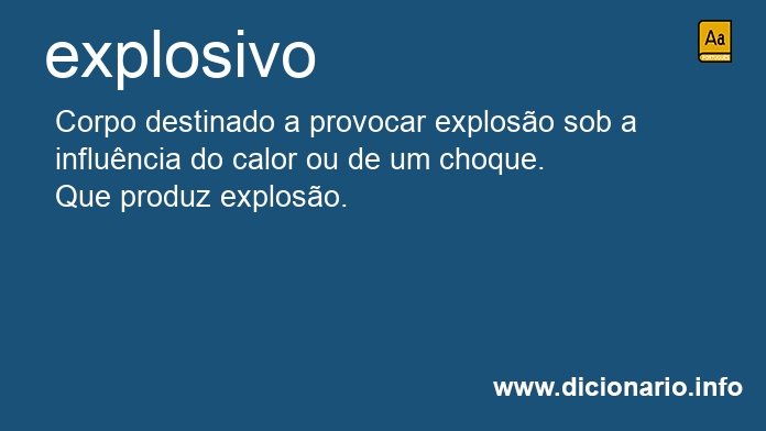 Significado de explosiva