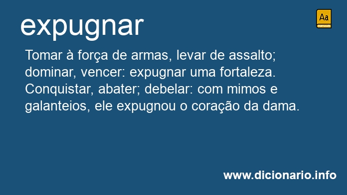 Significado de expugnaste