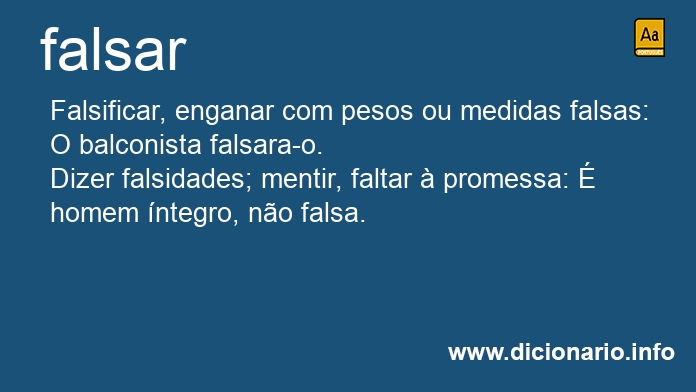 Significado de falsars