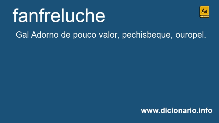 Significado de fanfreluche