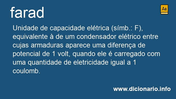 Significado de farad