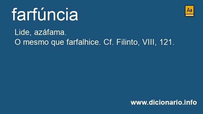 Significado de farfncia