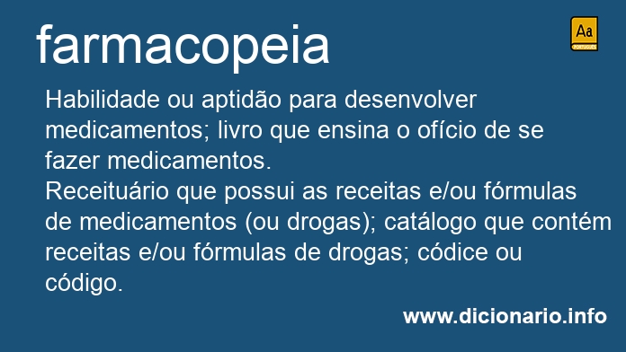 Significado de farmacopeia