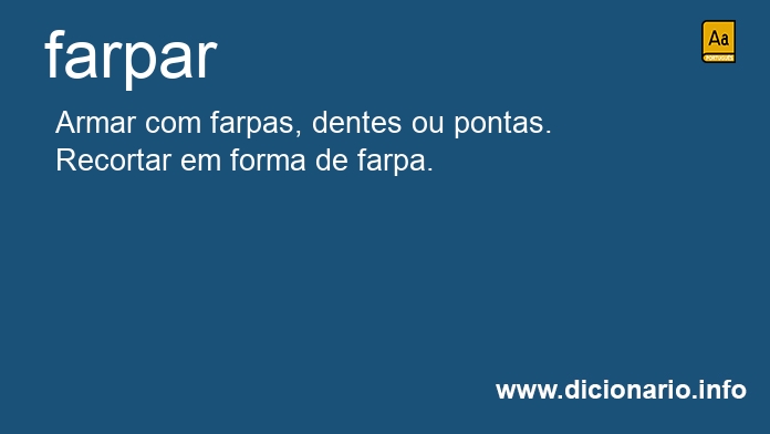 Significado de farpar