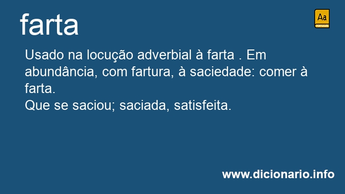 Significado de farta