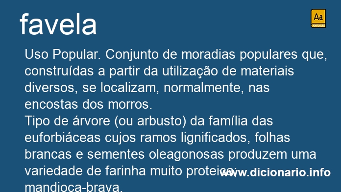 Significado de favela