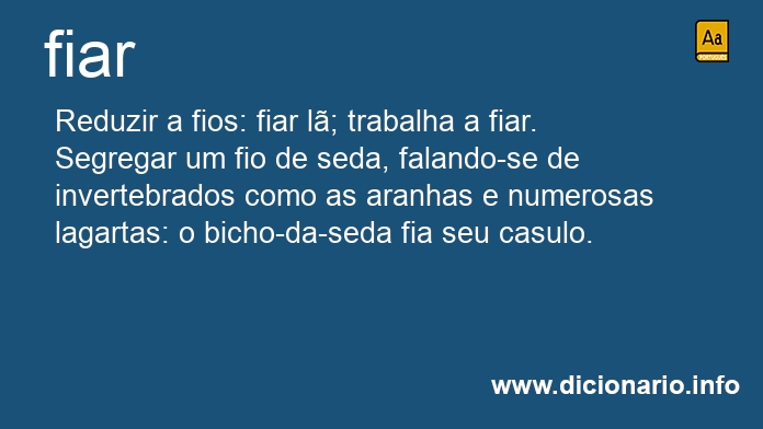 Significado de fiaram