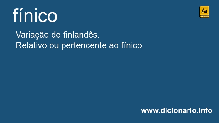 Significado de fnico