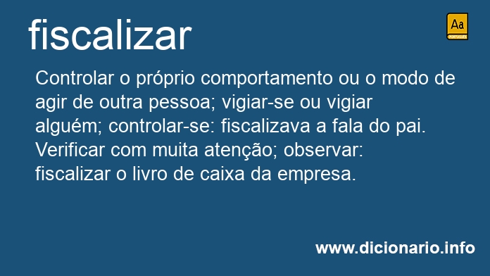 Significado de fiscalizars