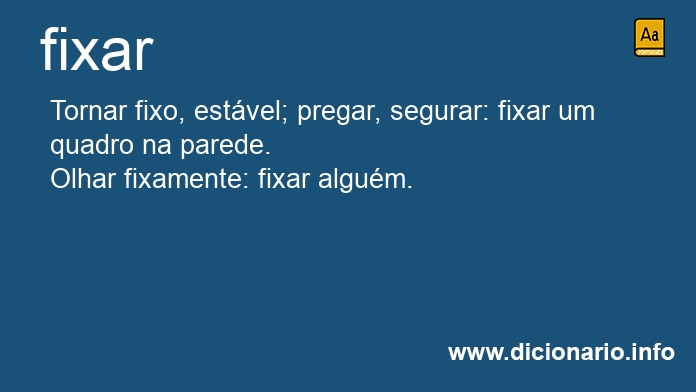 Significado de fixaram