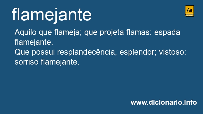 Significado de flamejantes