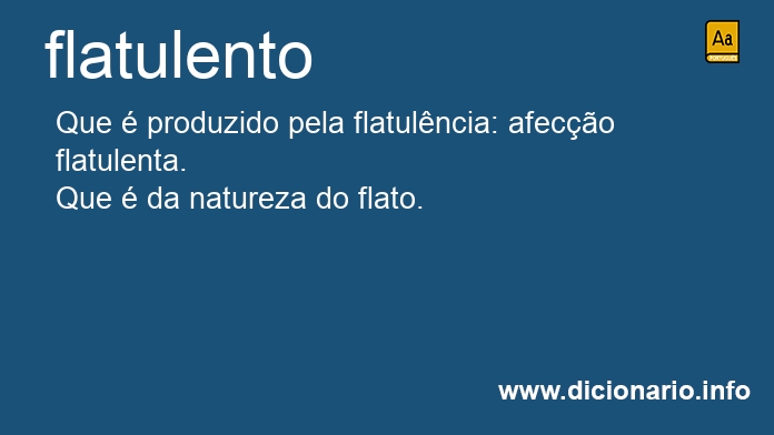 Significado de flatulento