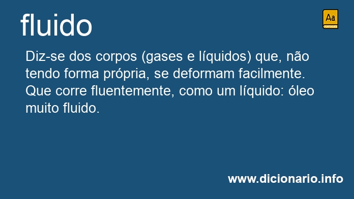 Significado de fluidos