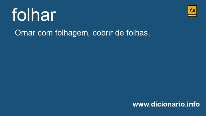 Significado de folhares