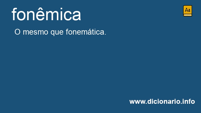 Significado de fonmica