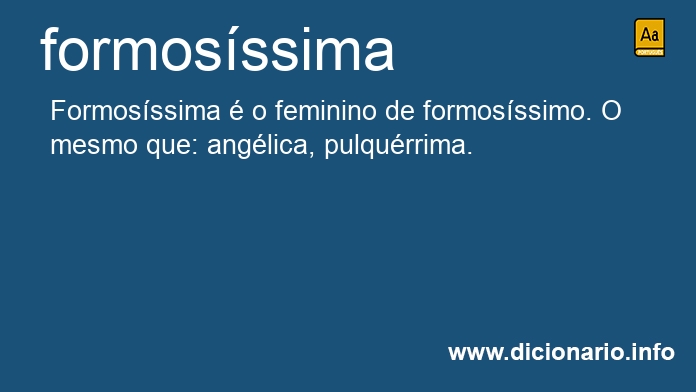 Significado de formosssima