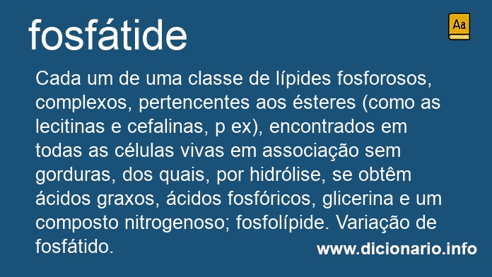 Significado de fosftide