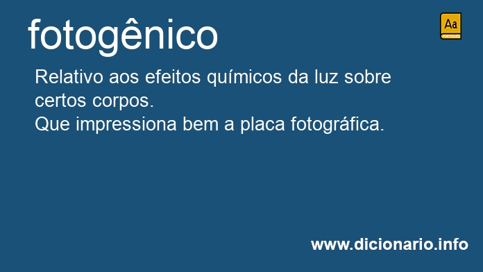 Significado de fotognicos