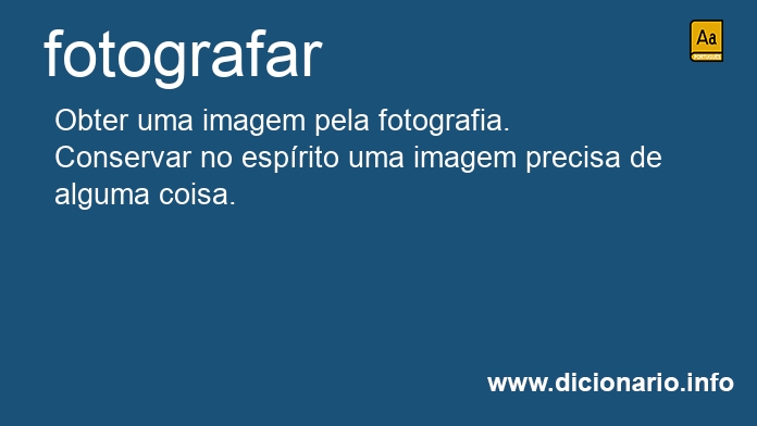 Significado de fotografares