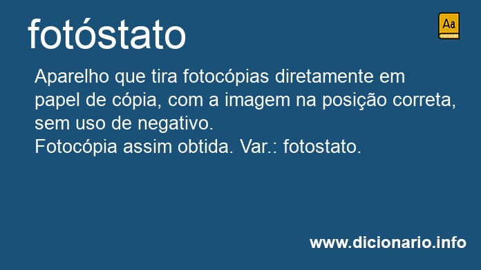 Significado de fotstato