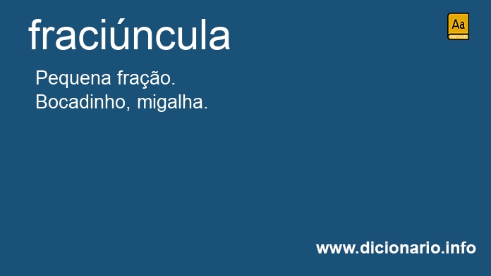 Significado de fracincula