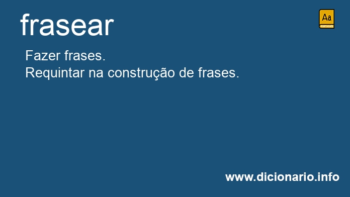 Significado de frasear