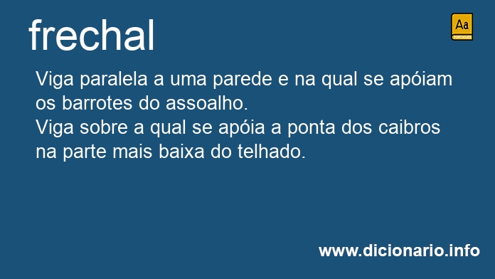 Significado de frechal