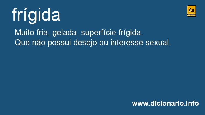 Significado de frgida