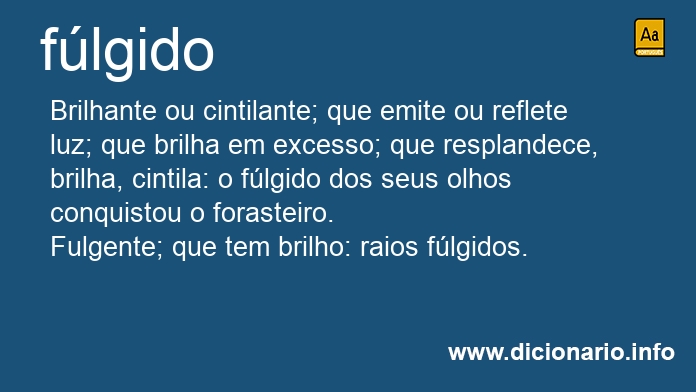 Significado de flgido