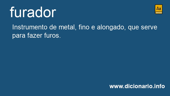 Significado de furador