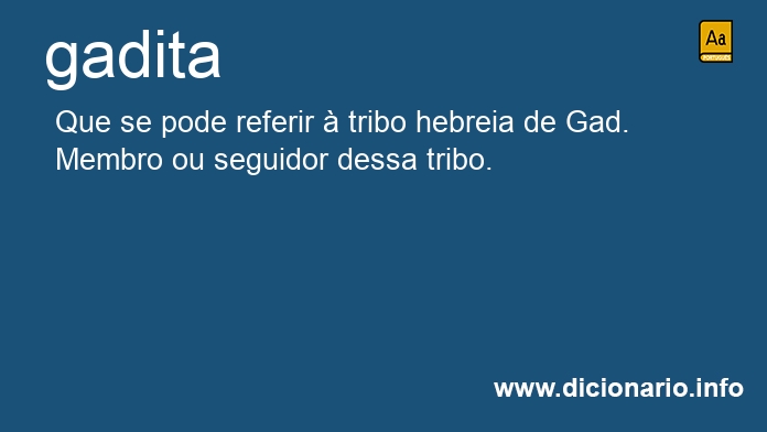 Significado de gadita