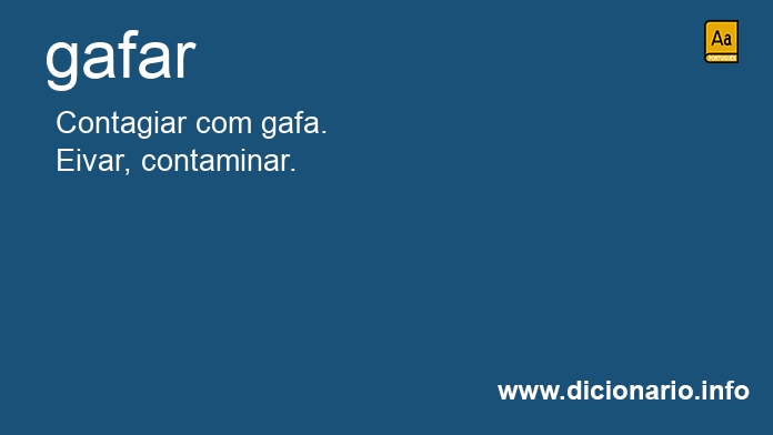 Significado de gafara